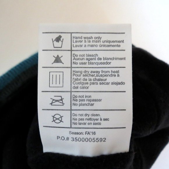 Carhartt Beanie Fleece Lined Peach & Teal Stripes